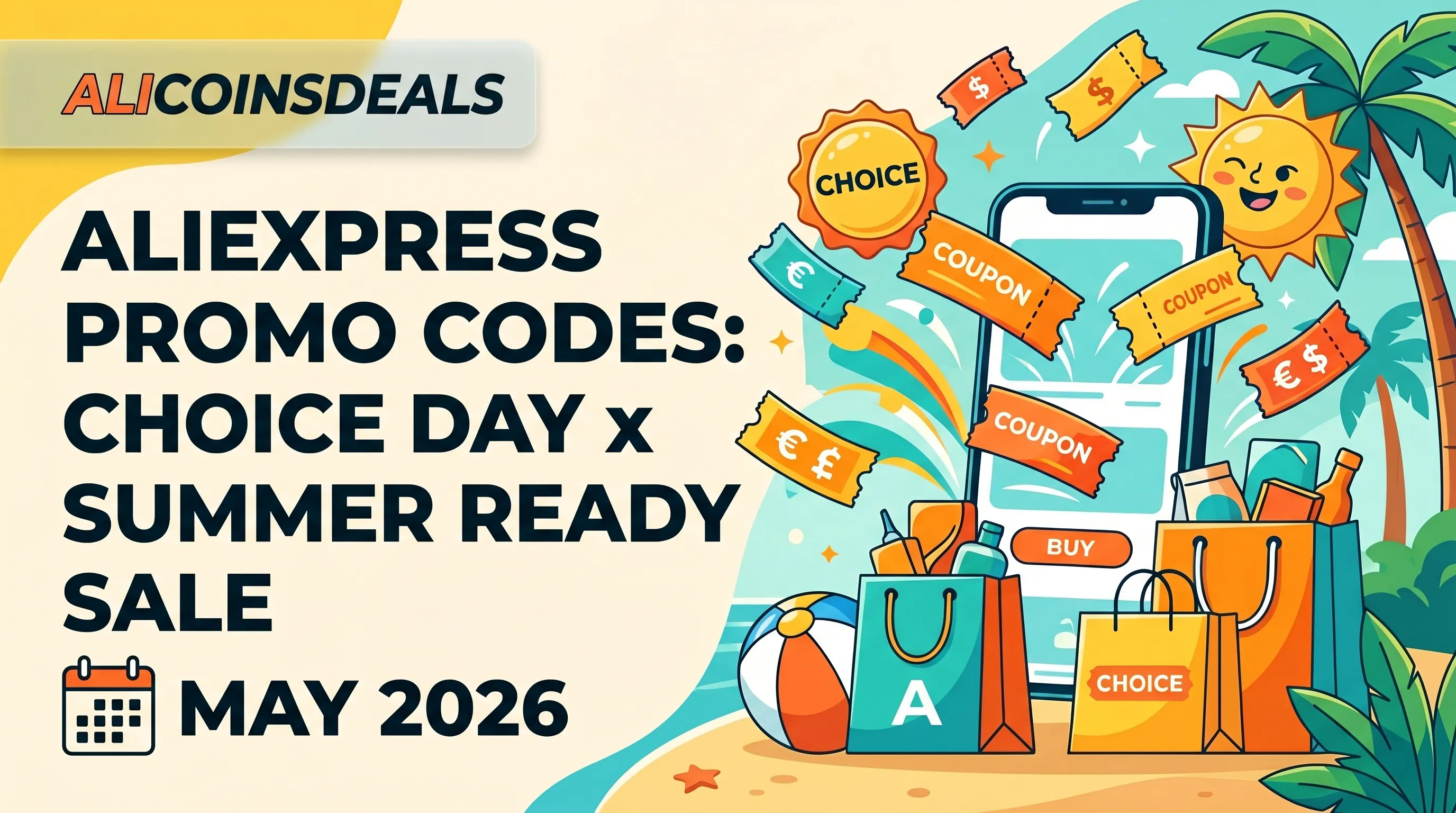 AliExpress Promo Codes: Choice Day x Summer Ready Sale (May 2026)