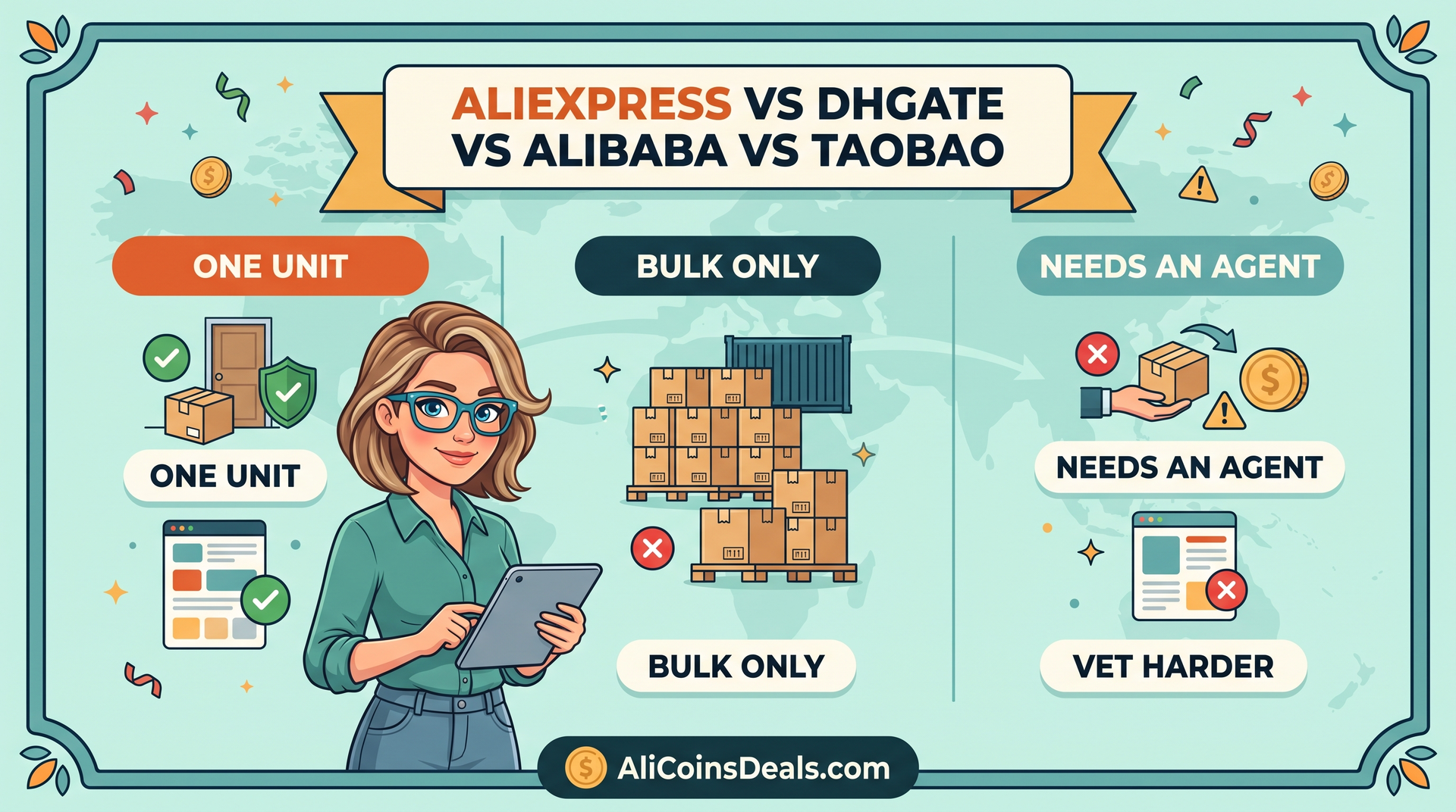 AliExpress vs DHgate vs Alibaba vs Taobao