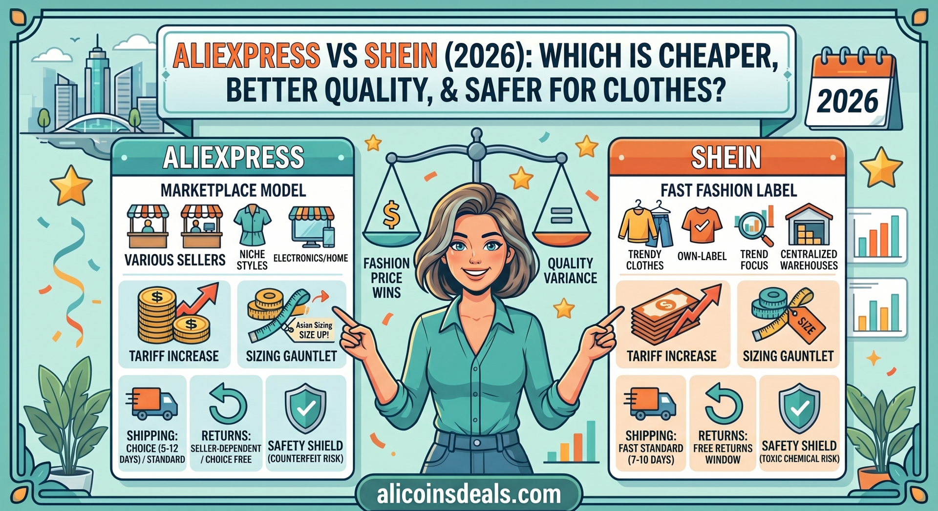 AliExpress vs Shein (2026): Which Is Cheaper, Better Quality, and Safer for Clothes?