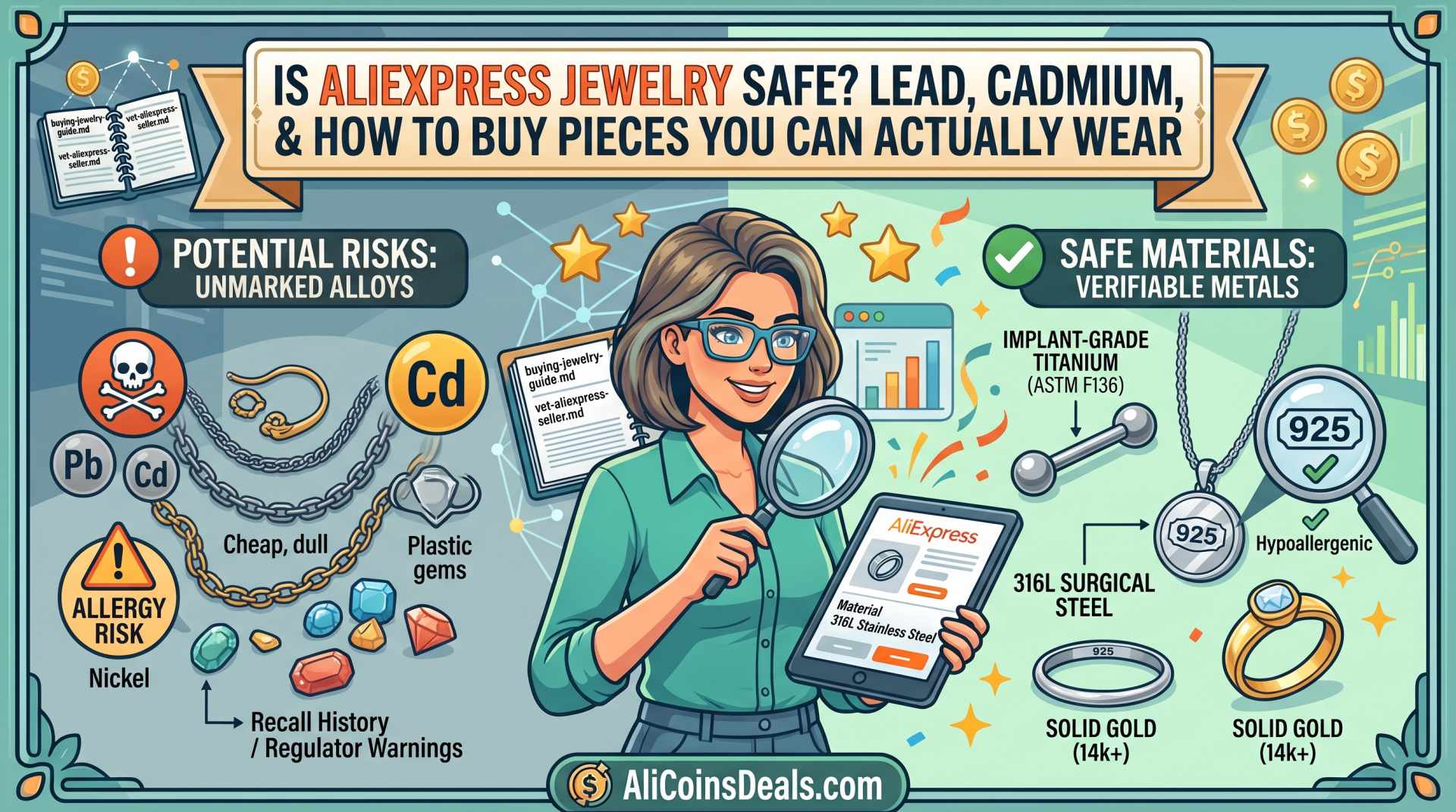 Is AliExpress Jewelry Safe? Lead, Cadmium, and How to Buy Pieces You Can Actually Wear