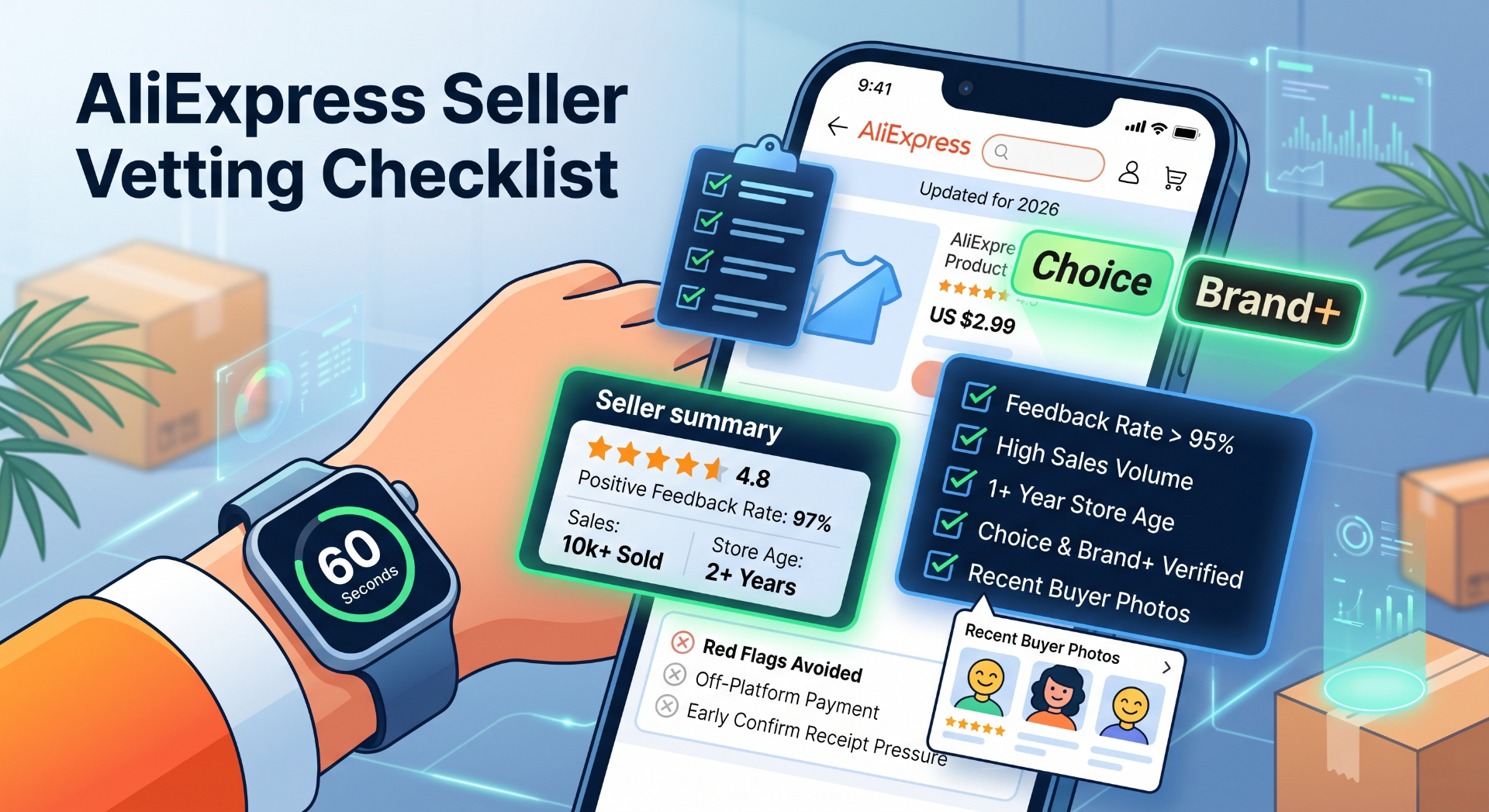 Vet an AliExpress Seller in 60 Seconds: The 2026 Checklist